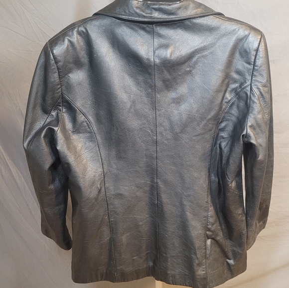Vintage Maxima / Wilson's Black Leather Jacket - Picture 4 of 12